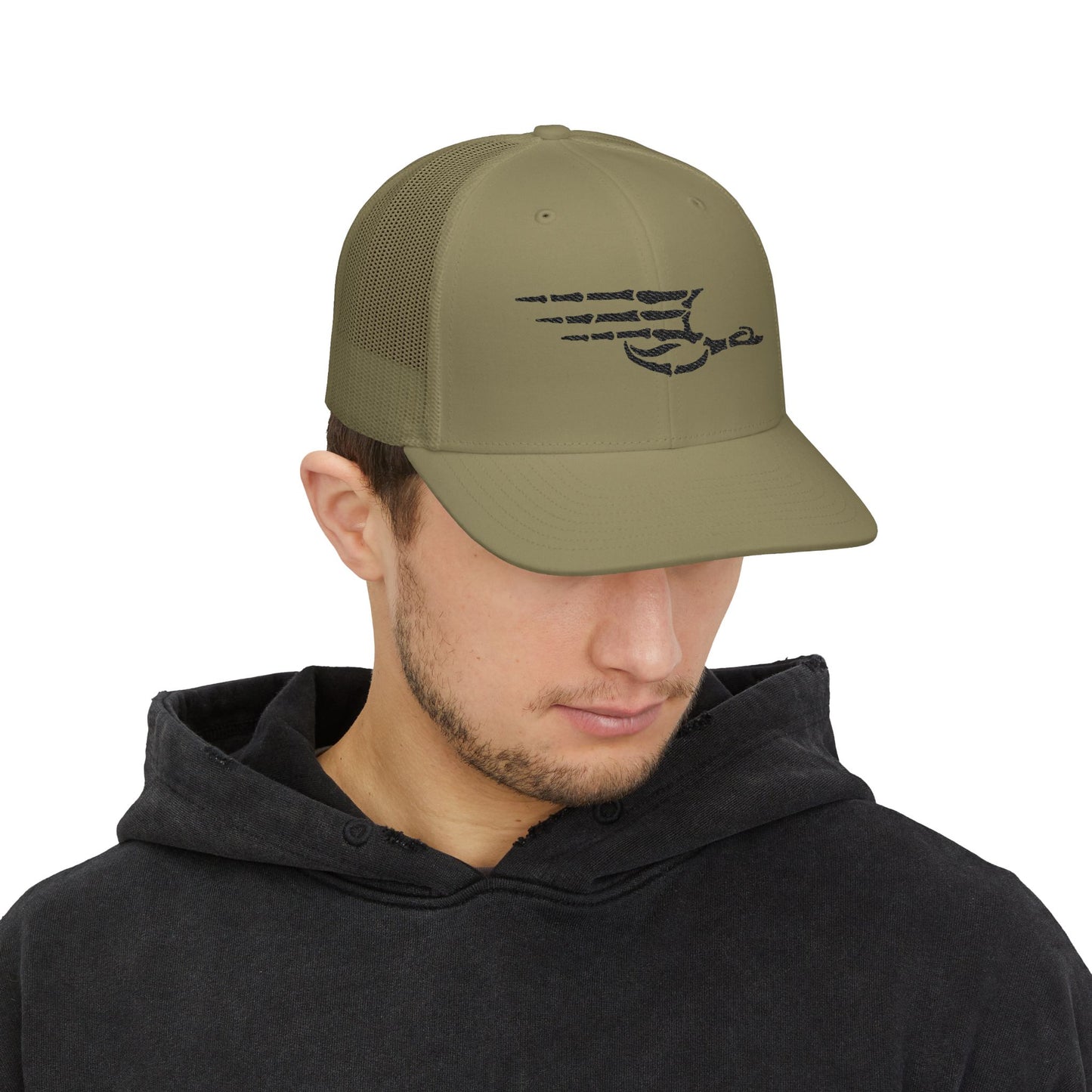 Embroidered Snapback Trucker