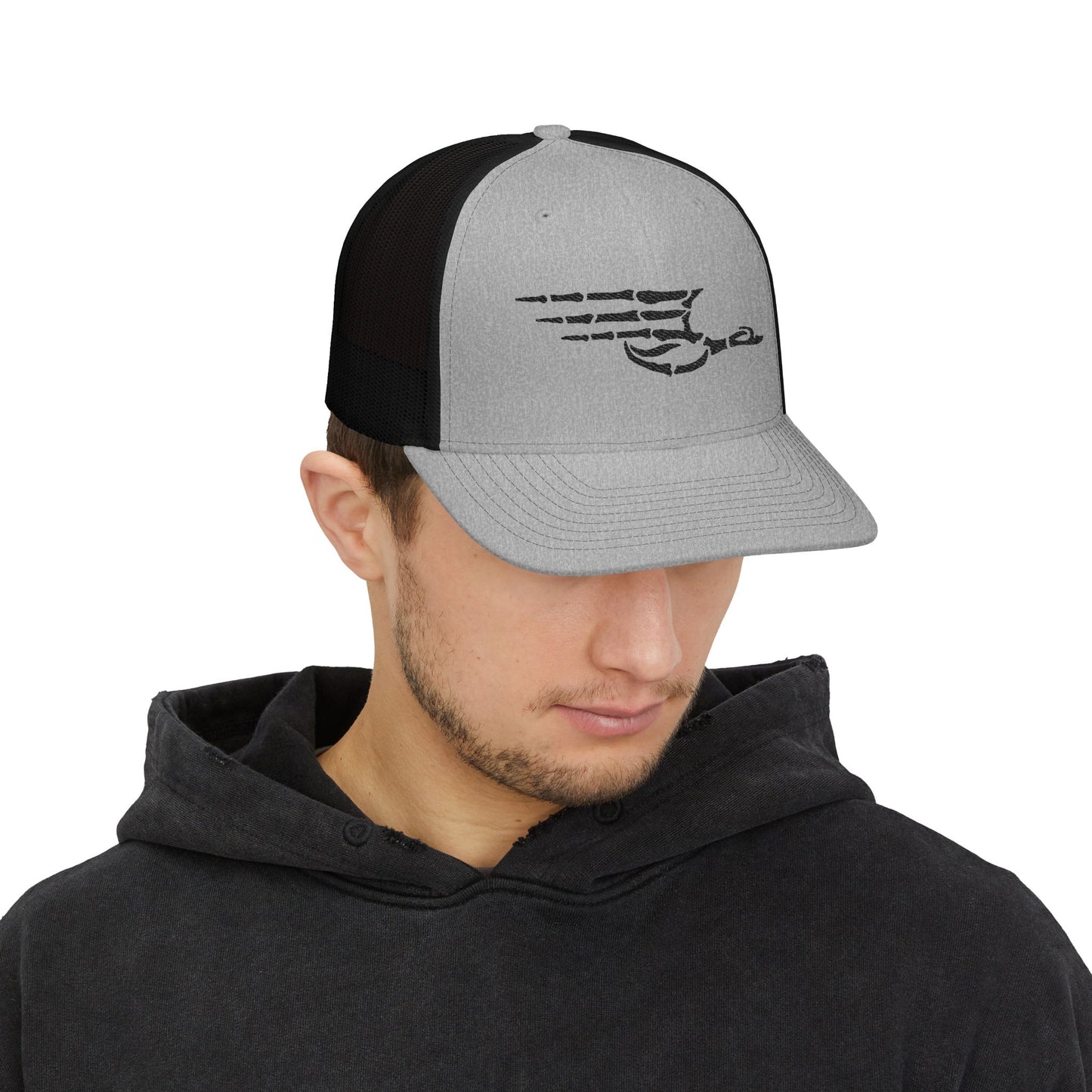 Embroidered Snapback Trucker