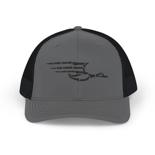 Embroidered Snapback Trucker